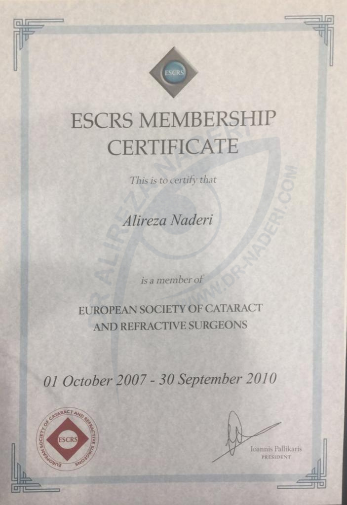 ESCES-Certificate-Membershipعضویت-در-انجمن-جراحان-آب-مروارید-و-عیوب-انکساری-اروپا